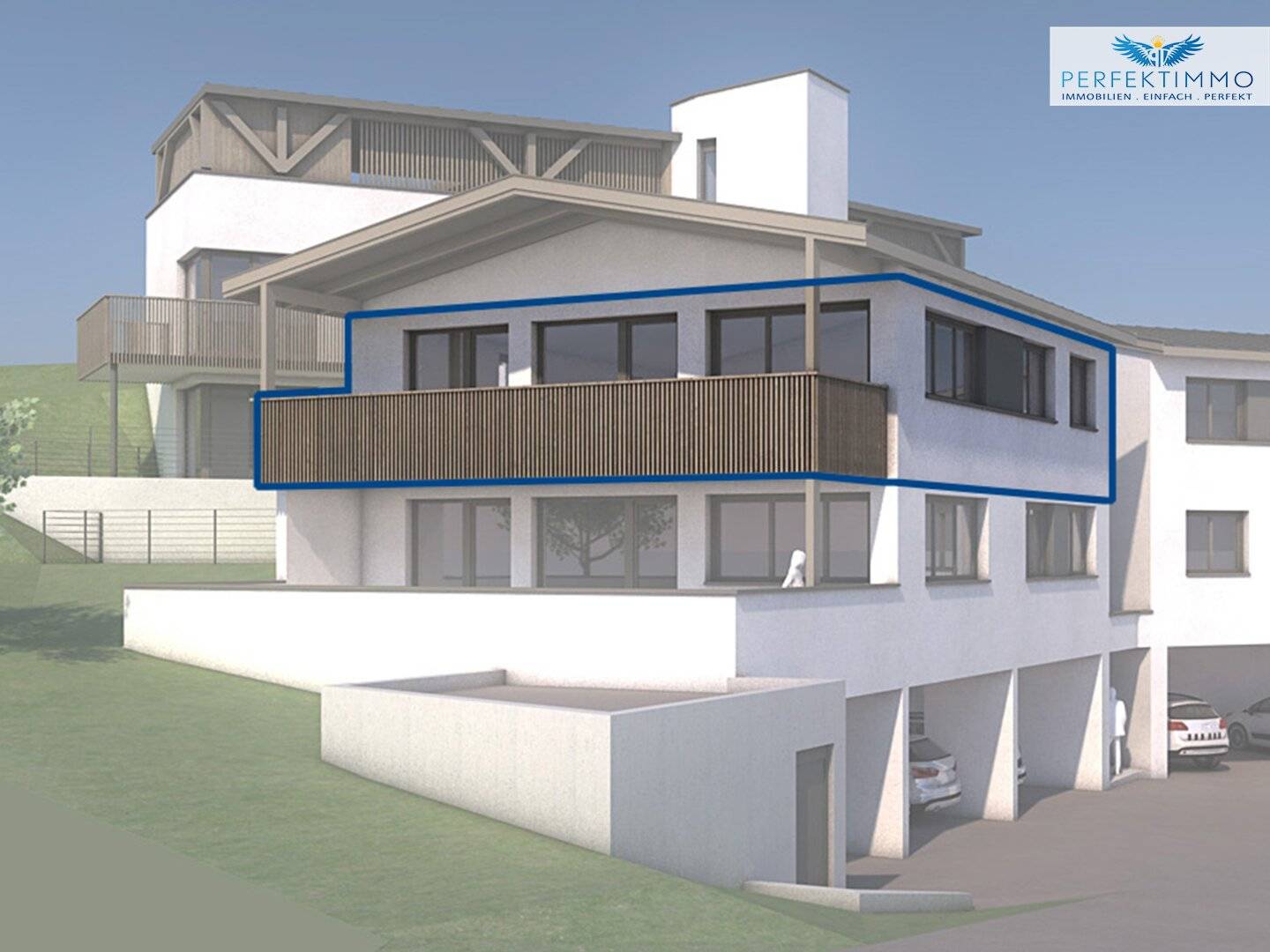 Neubau: Wohnen mit Rifflerblick - Terrassenwohnung Top 3 - wohnbaugefördert!