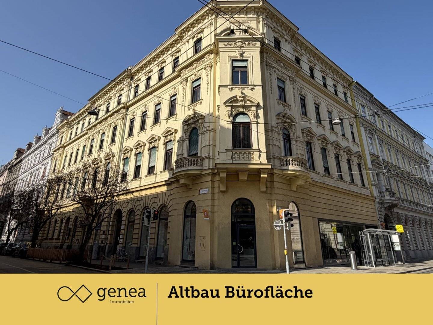 Charmante Bürofläche mit 68,45 m² im Hochparterre eines stilvollen Altbaus