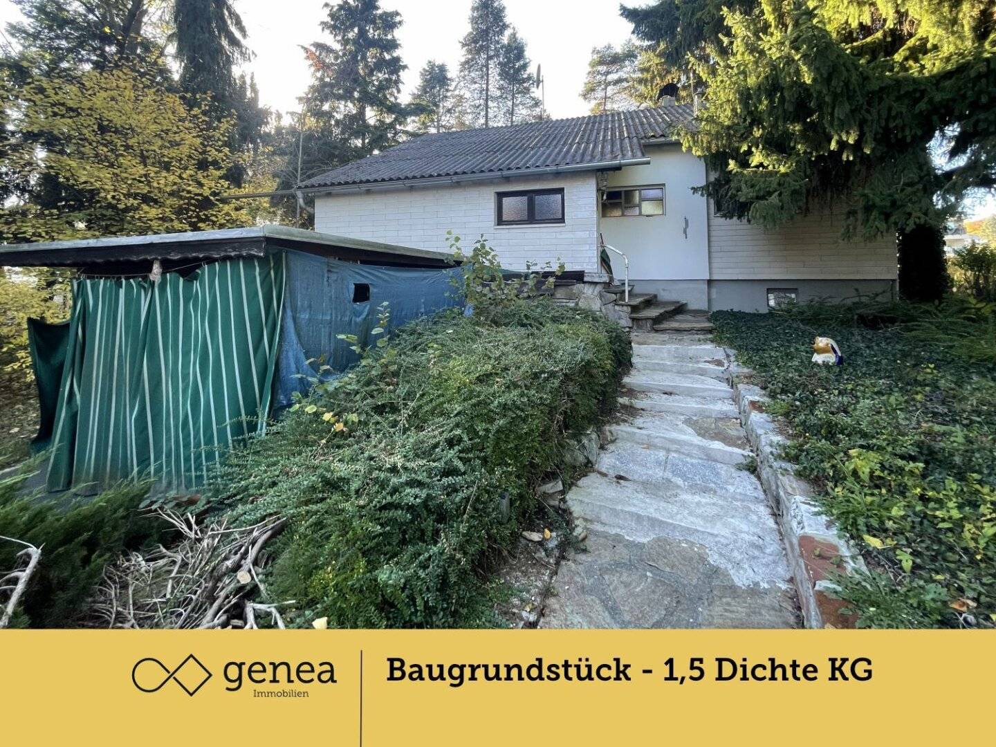 Hart bei Graz - Bauträgergrundstück mit einer Dichte von 1,5 im Kerngebiet - mit Altbestand