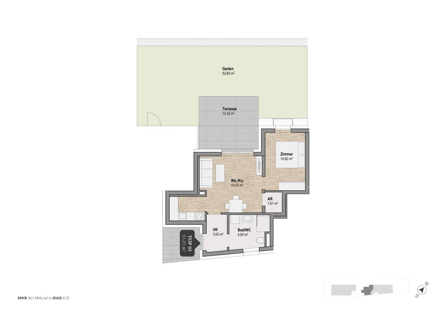 Kompakte 2-Zimmer Anlegerwohnung in Graz Geidorf