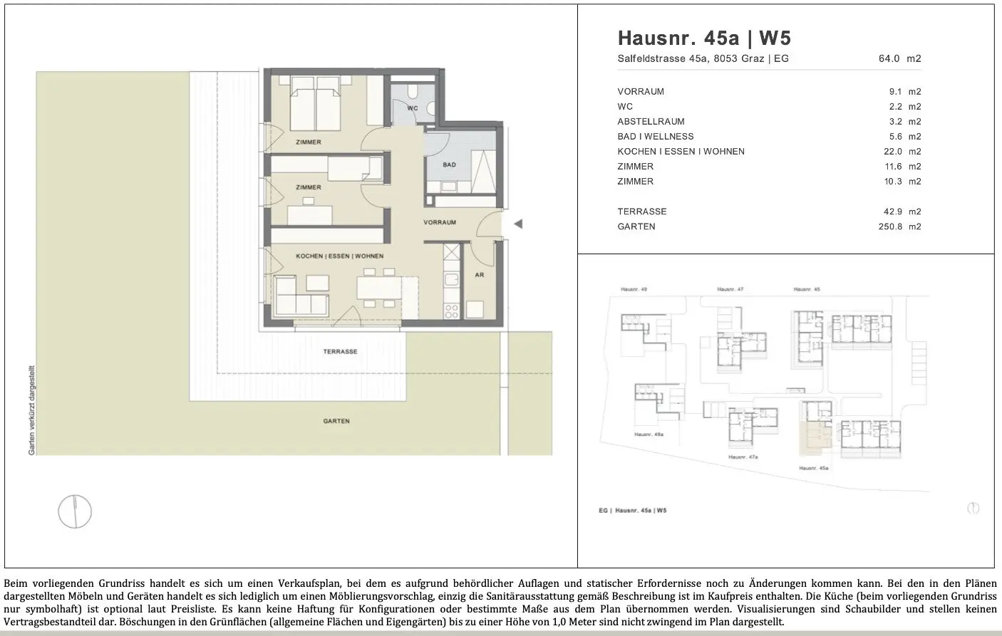 Energieeffizientes Neubauprojekt 3-Zimmer Gartenwohnung