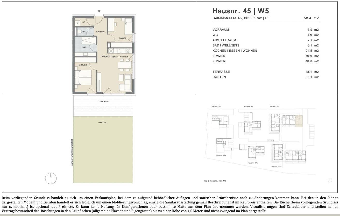 Energieeffizientes Neubauprojekt 3-Zimmer Gartenwohnung