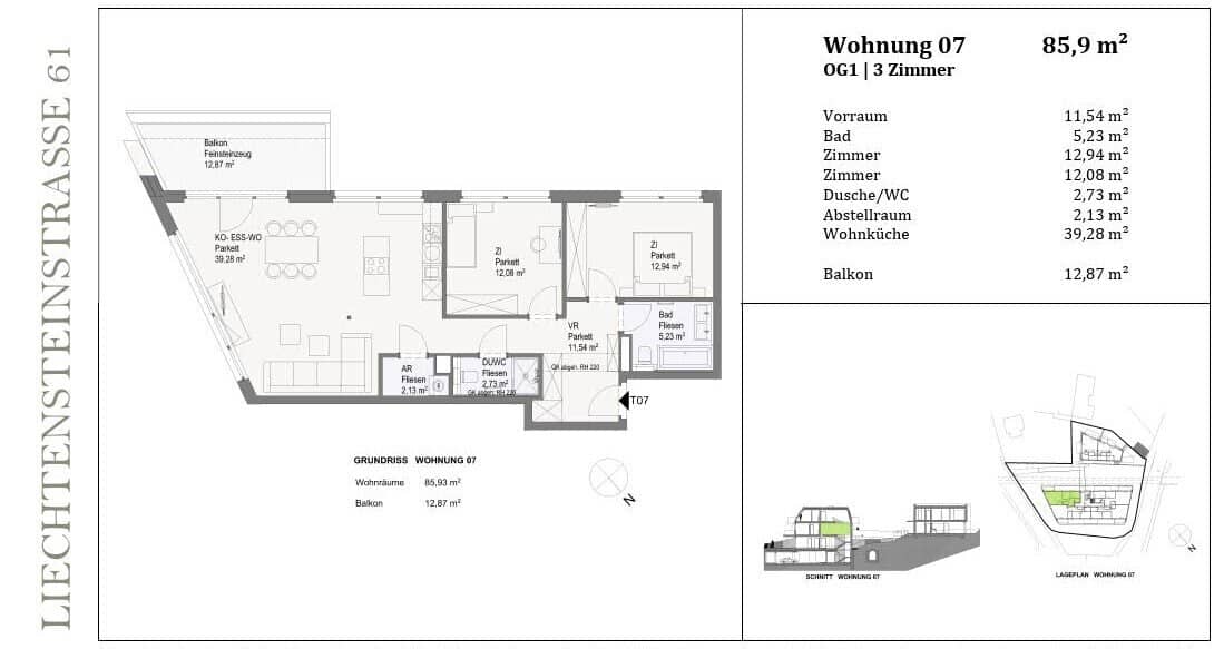 Provisionsfrei - Elegante 3-Zimmer-Residenz mit Balkon und modernem Wohnkomfort