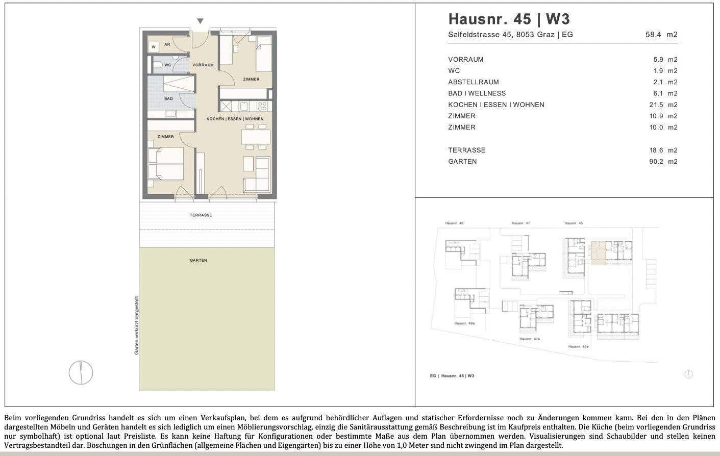 Energieeffizientes Neubauprojekt 3-Zimmer Gartenwohnung