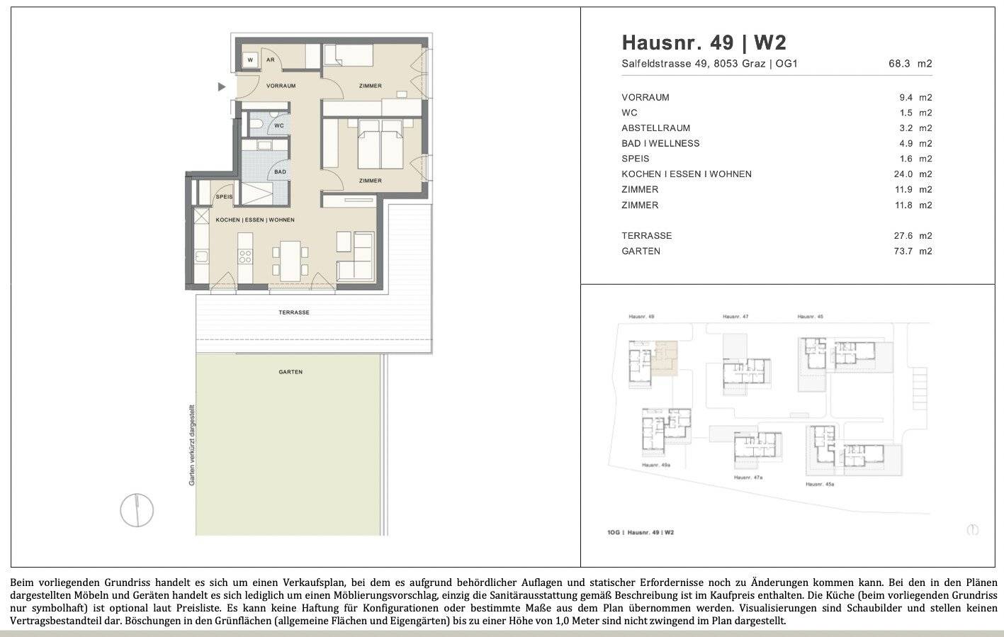 Energieeffizientes Neubauprojekt - 3 Zimmer Gartenwohnung