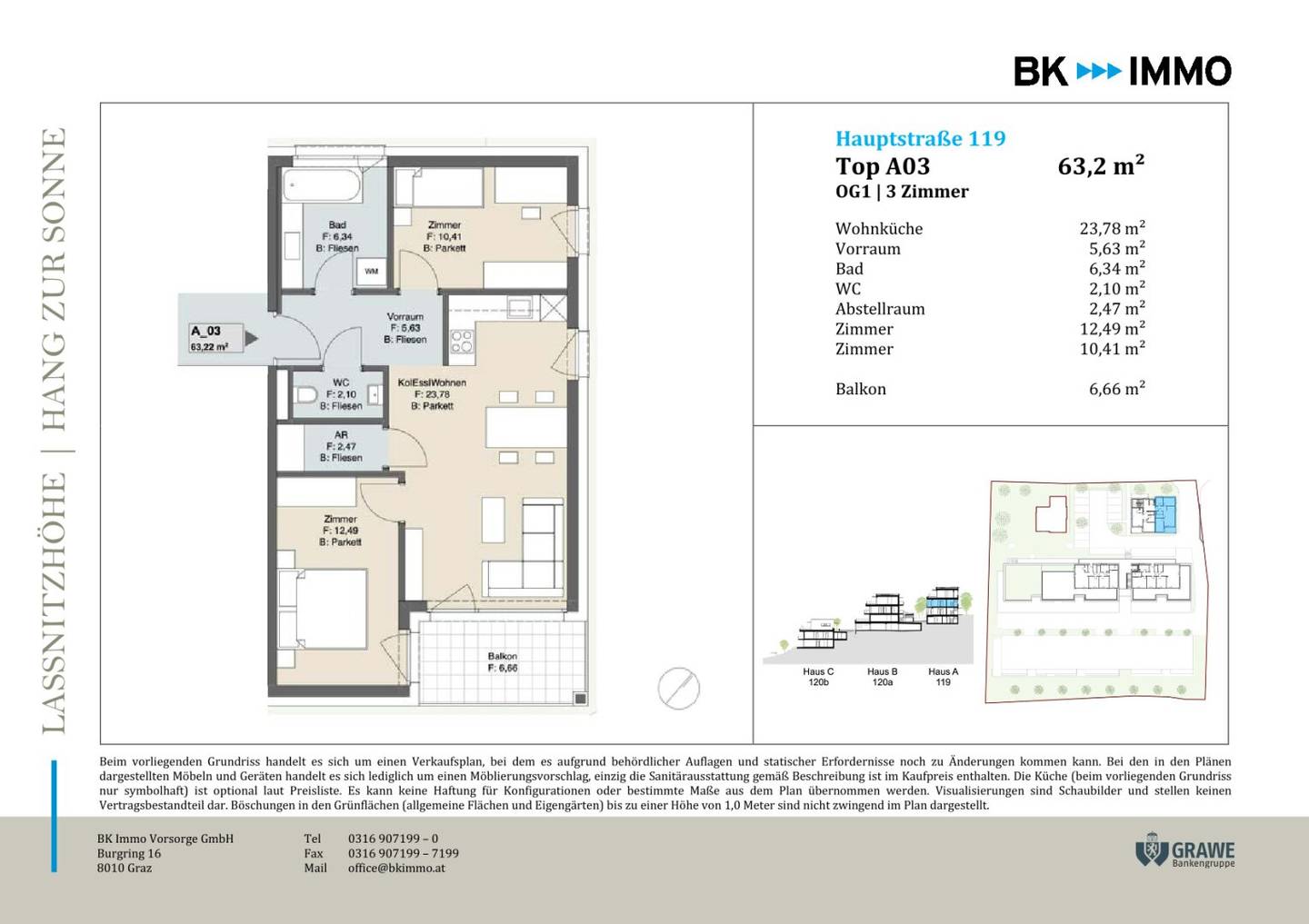 **Jetzt KAUFEN** Sonnige 3-Zimmer-Wohnung mit Balkon – Laßnitzhöhe!