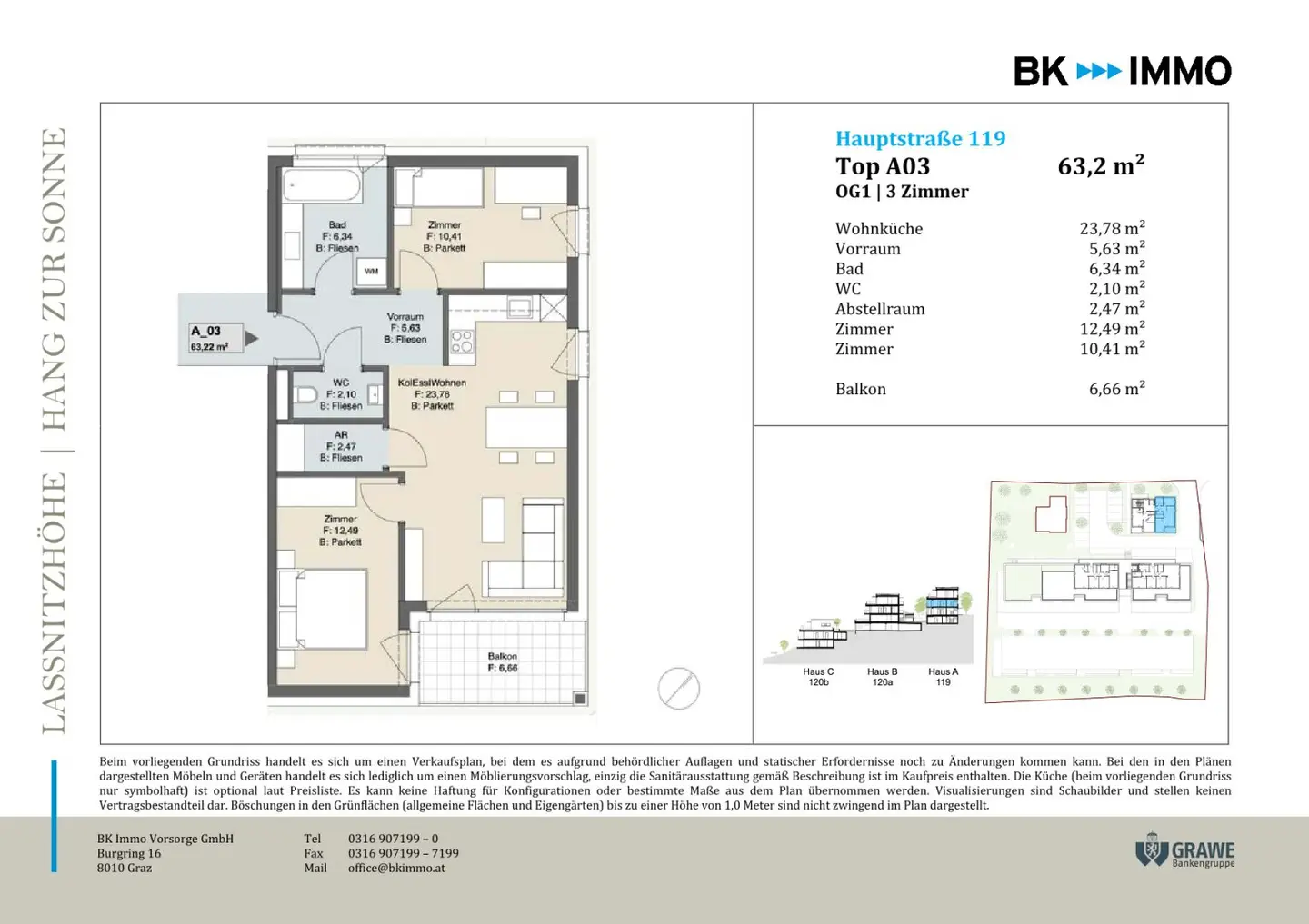 **Jetzt KAUFEN** Sonnige 3-Zimmer-Wohnung mit Balkon – Laßnitzhöhe!