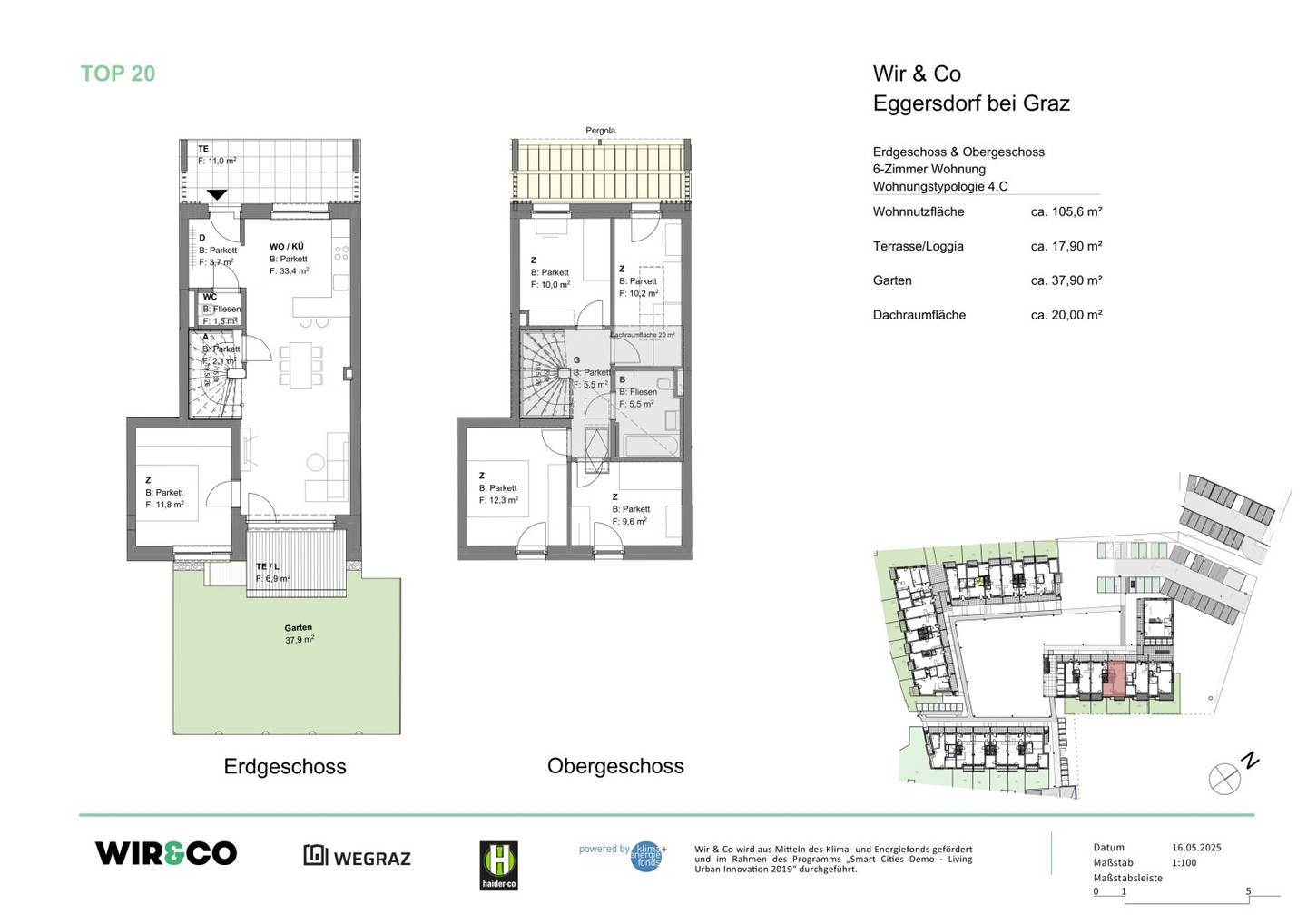 FÜR ANLEGER! 6 Zimmer-Maisonette mit Garten! PROVISIONSFREI!
