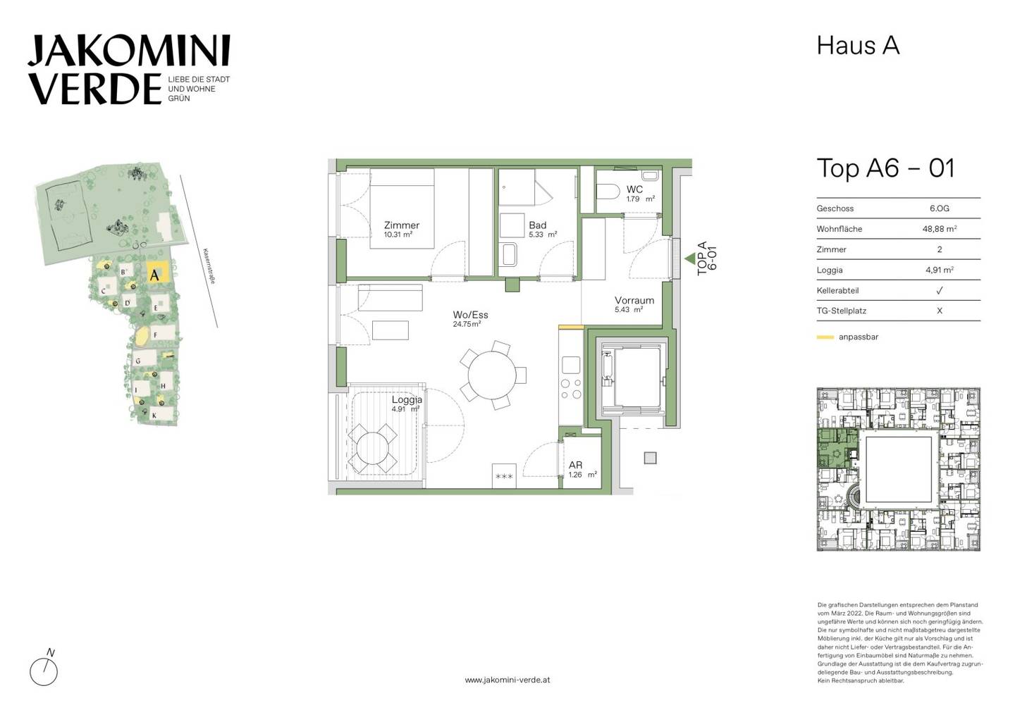 Moderne 2-Zimmer-Wohnung für Stadtliebhaber in Top Lage!