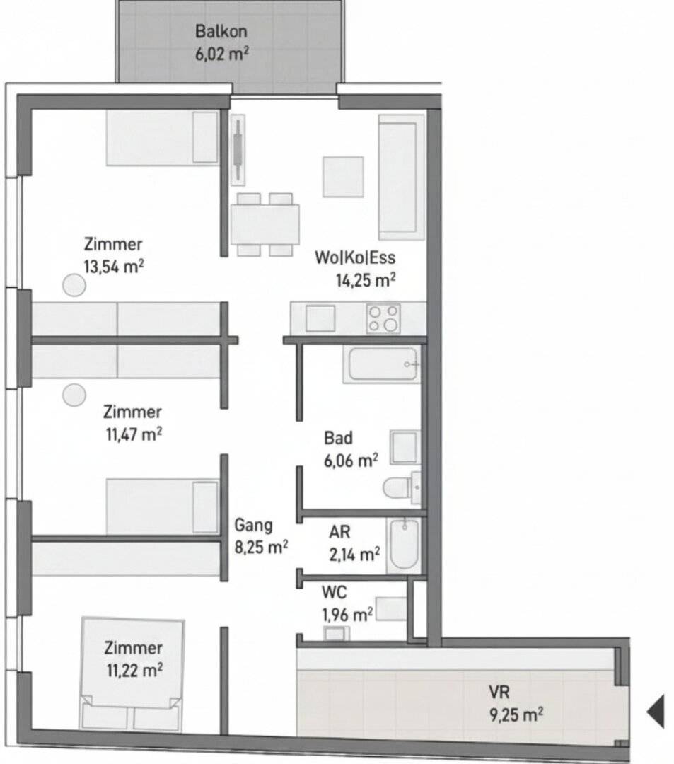 Großzügige 4-Zimmer-Wohnung als starke Anlegerchance