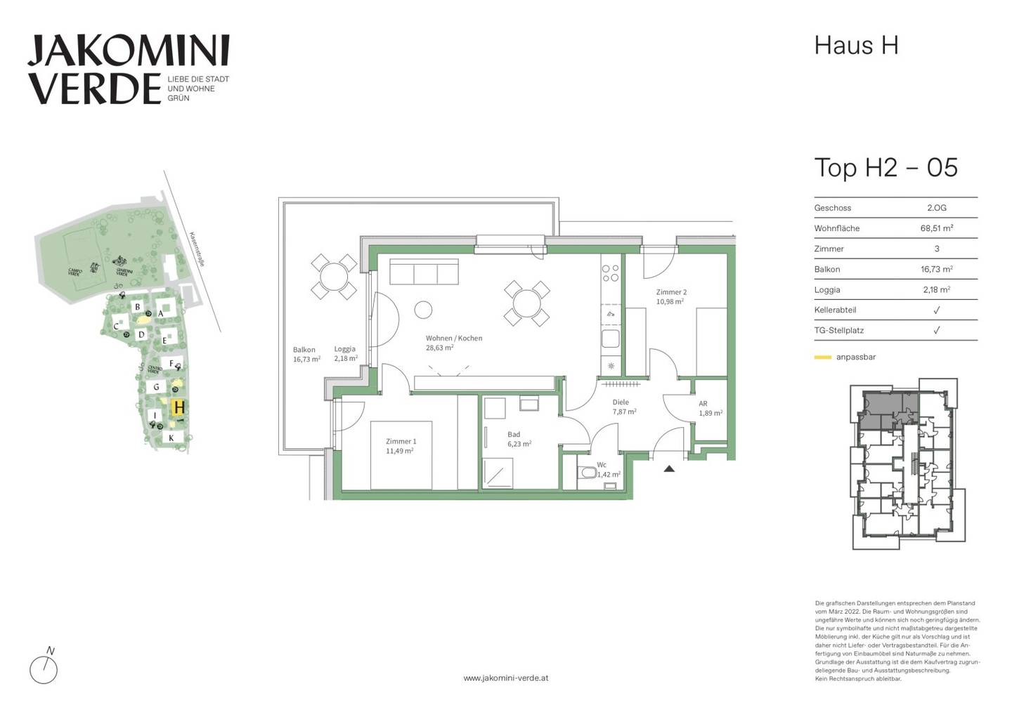 Zentral & familienfreundlich – Helle 3 Zimmerwohnung