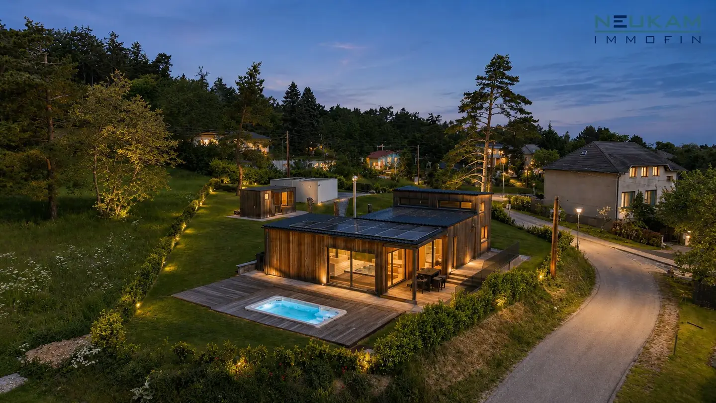 Forchtenstein – Ein besonderer Rückzugsort im Grünen auf 1.654 m², Whirl-, Swimpool, Sauna und beeindruckendem Weitblick