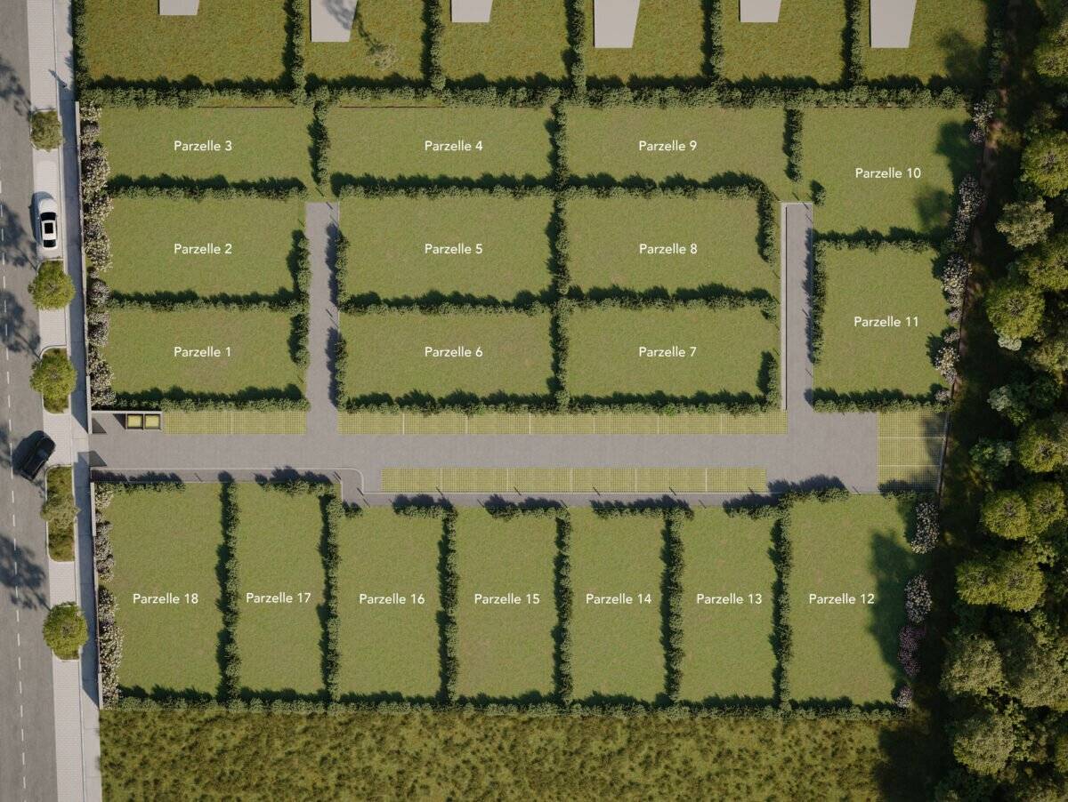 Living between vineyards and green: Exclusive allotment gardens with infrastructure and parking space