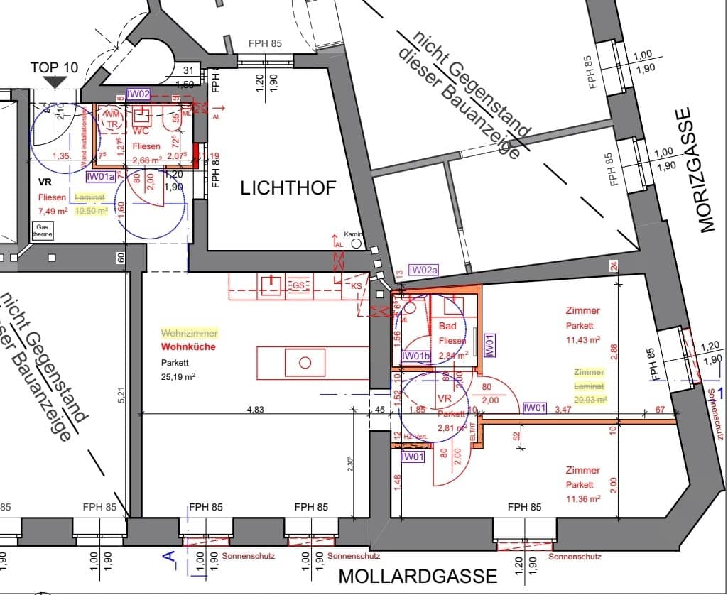 Mollardgasse: First occupancy after renovation + Commission free + 3 min to U4 + Perfect residential location + South / East orientation + Air conditioning (special request)