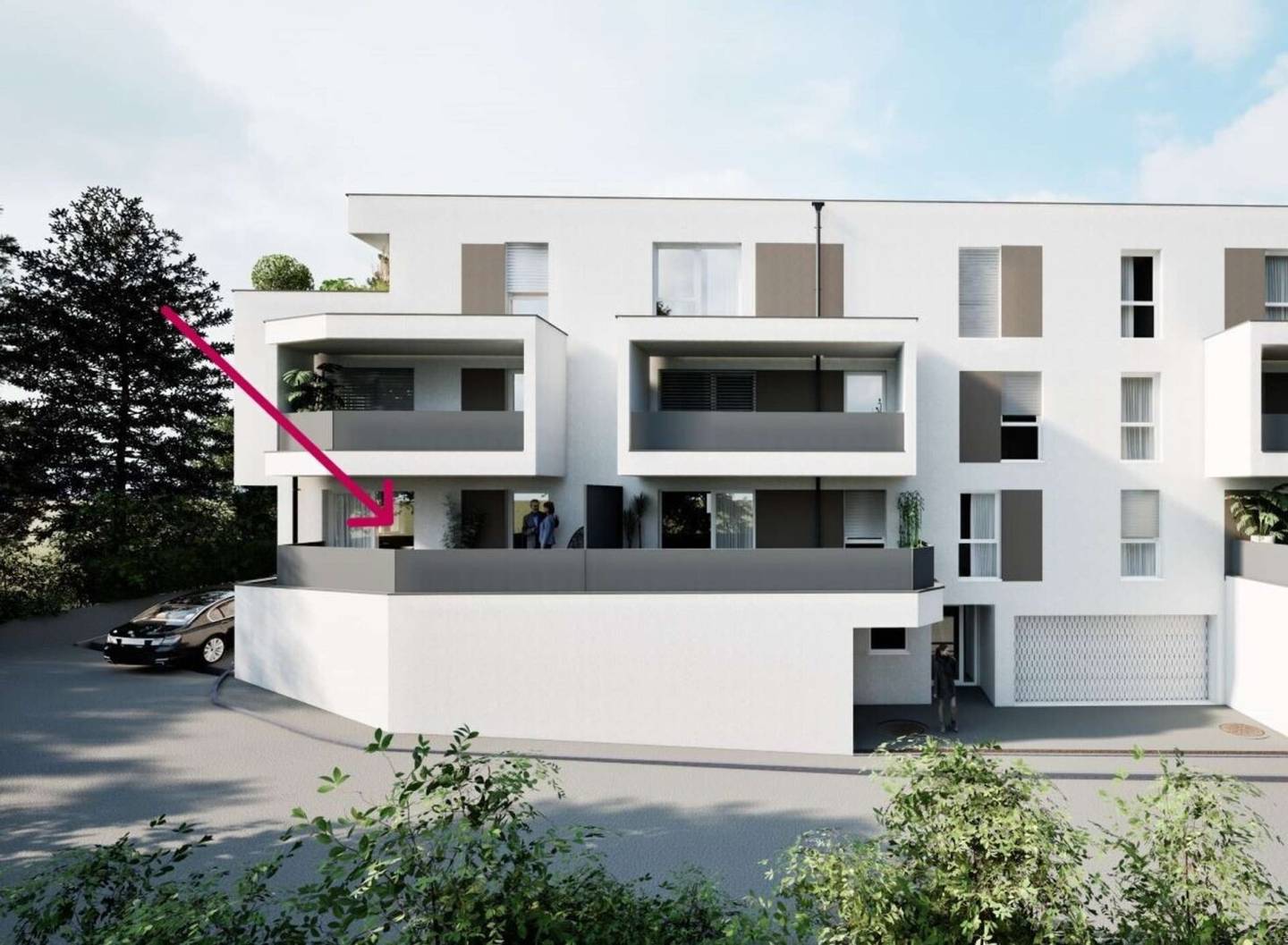Neubau Bachgasse - bezugsfertig - 2-Zimmer Wohnung mit Terrasse - Mitten in St. Florian