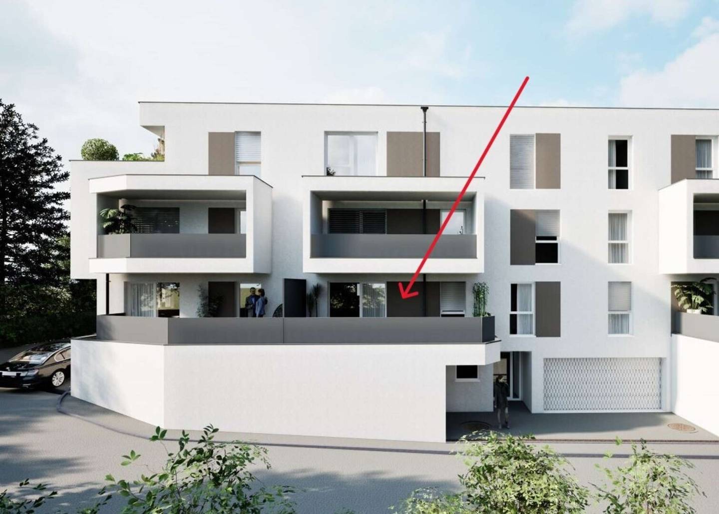 **Wohnhausanlage Bachgasse** Neubau II  - smarte 3-Zimmer Wohnung mit Terrasse - Mitten in St. Florian