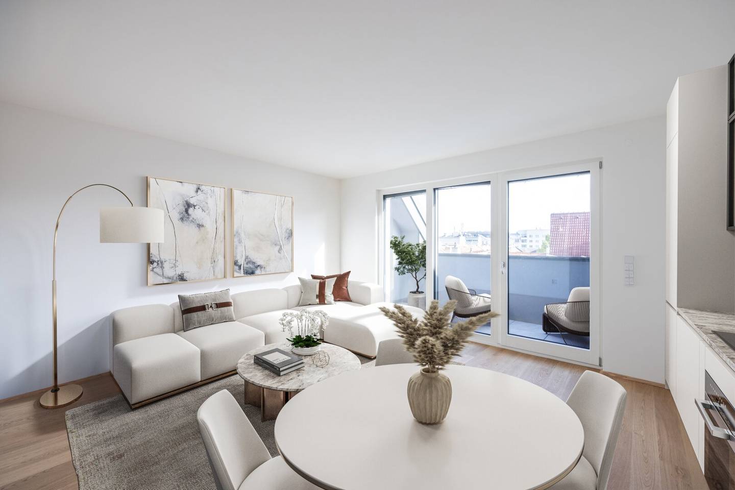 FAMILIENFREUNDLICHE DG-MAISONETTE + 2 TERRASSEN NAHE STADTPARK/ROCHUSMARKT (U4,U3)