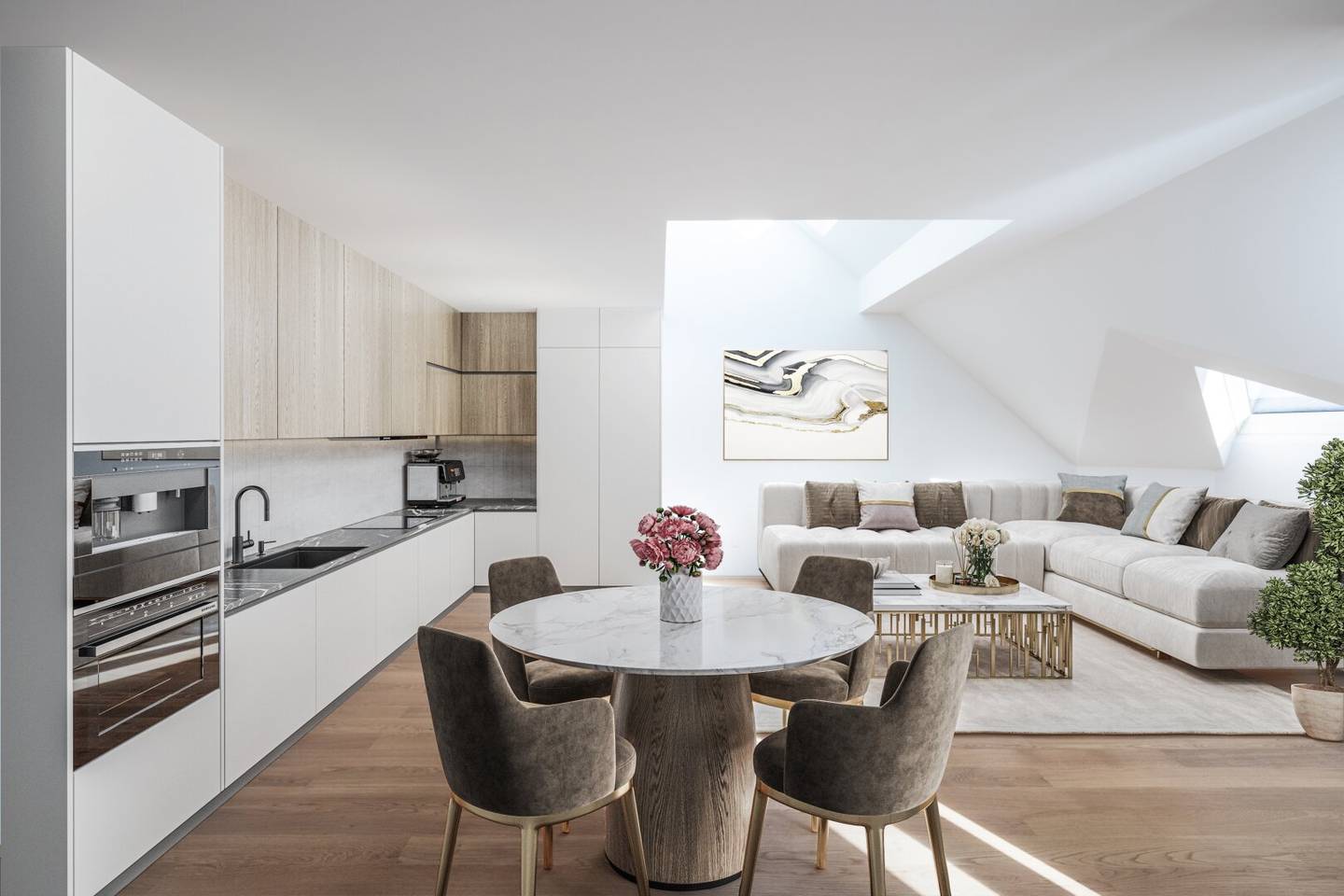 DG-MAISONETTE IN GENERALSANIERTEM STILALTBAU NAHE STADTPARK/ROCHUSMARKT (U4,U3)