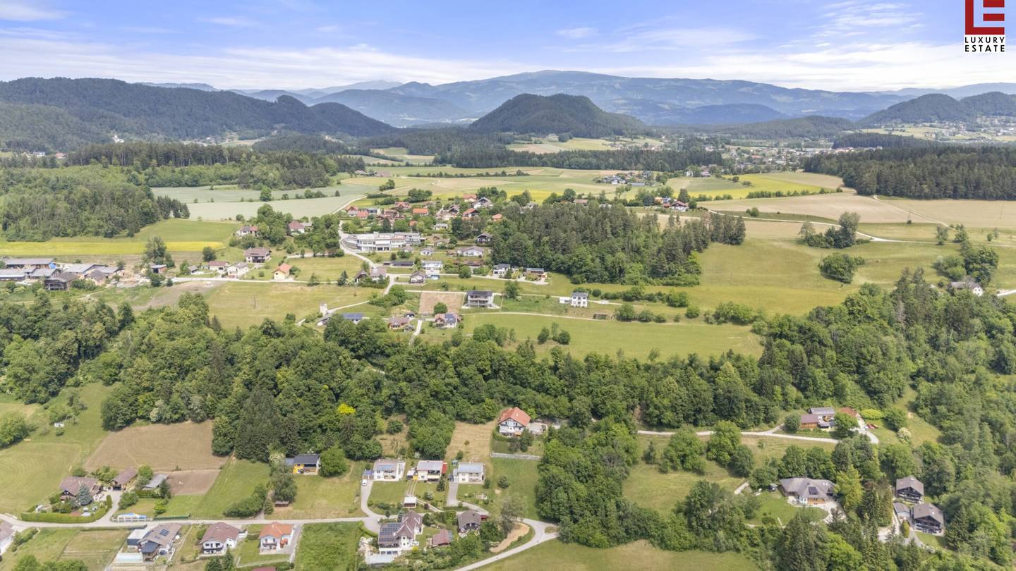 Südkärntner Seengebiet: Unverbaubares Panorama-Baugrundstück + Zweitwohnsitzwidmung am Sonnenhang