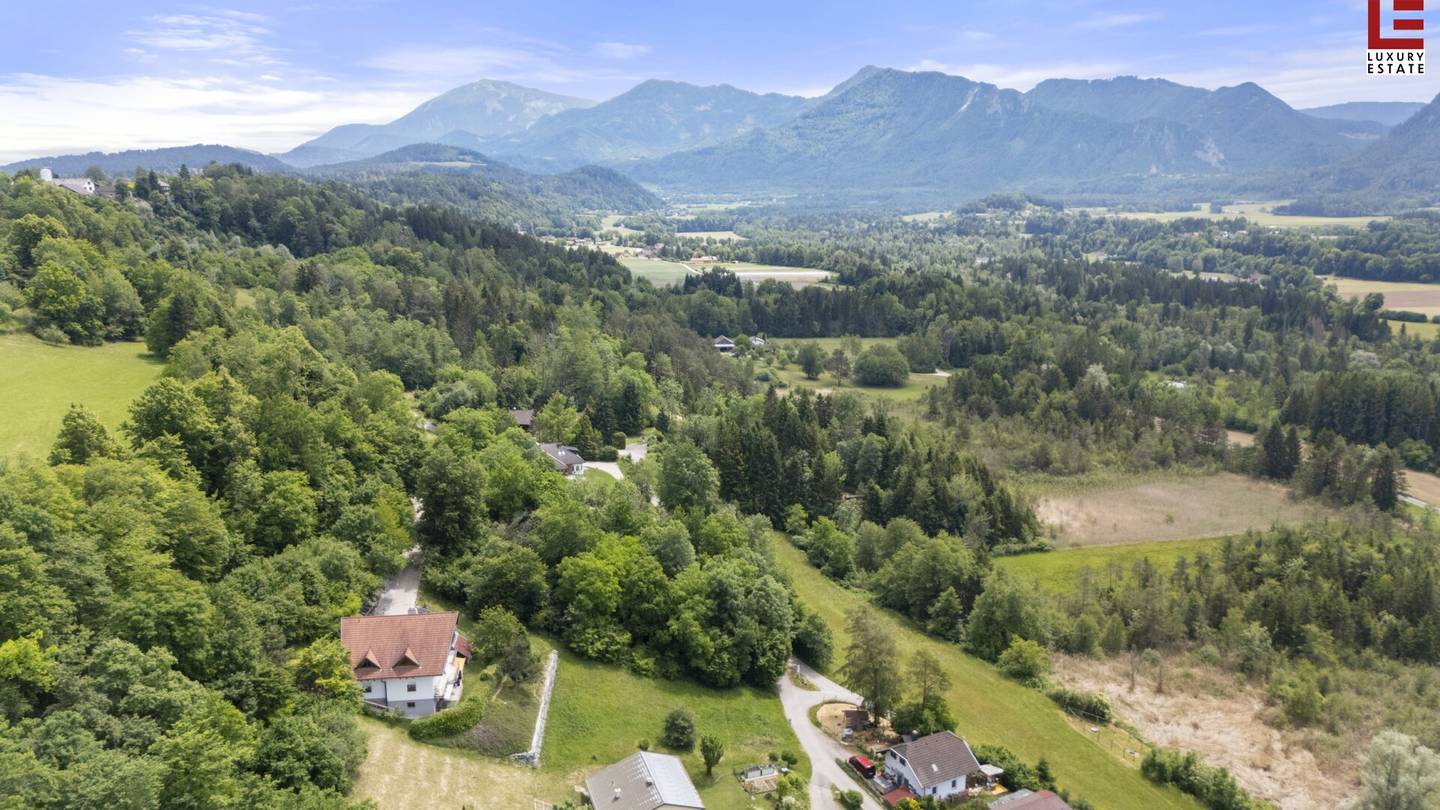 Südkärntner Seengebiet: Unverbaubares Panorama-Baugrundstück + Zweitwohnsitzwidmung am Sonnenhang