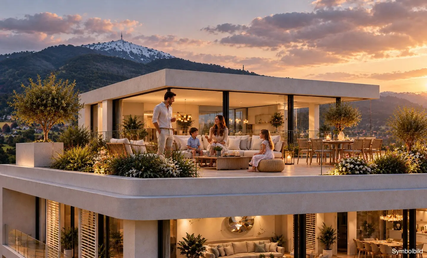 B 3 | Hochklassige Penthouse-Wohnung mit 184m² + 105m² Terrassenfläche - Luxuriöses Wohnprojekt in Aldrans