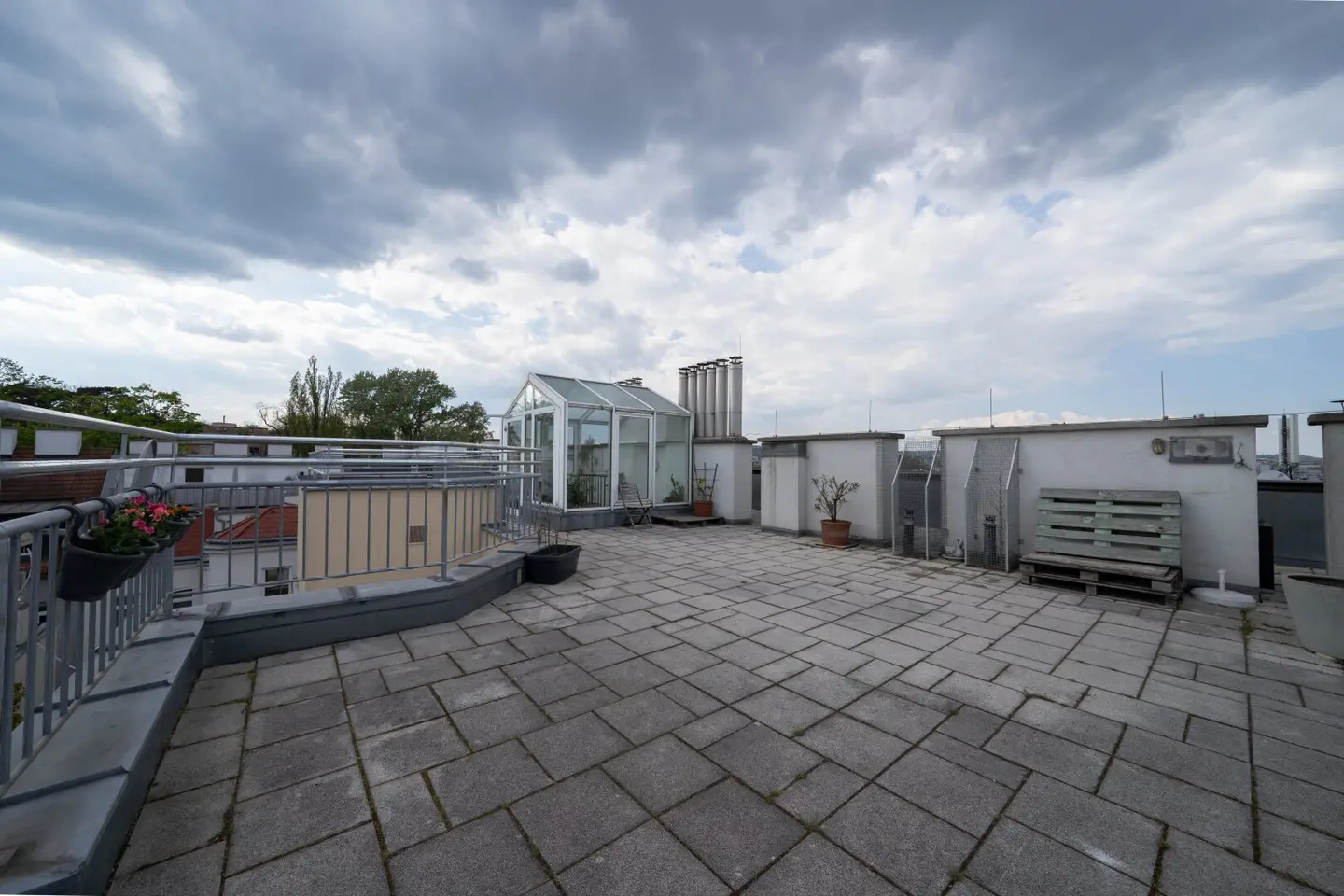 Schönbrunnblick von der Dachterrasse