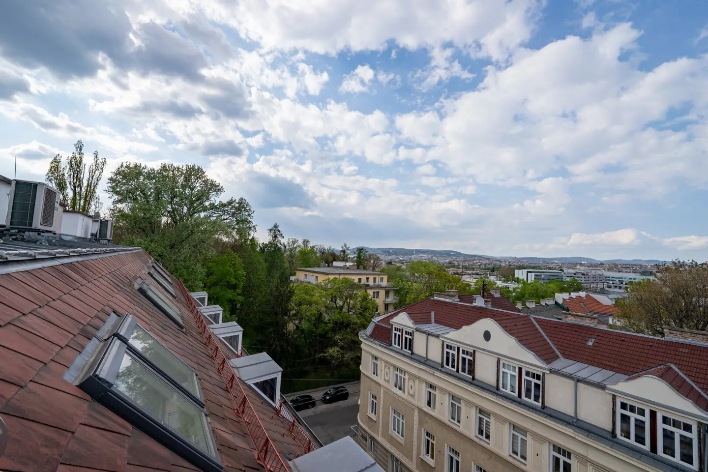 Schönbrunnblick von der Dachterrasse