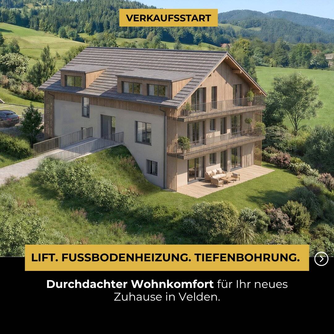 2-Zimmer-Wohnung mit 128 m² Garten in Velden am Wörthersee - Provisionsfrei