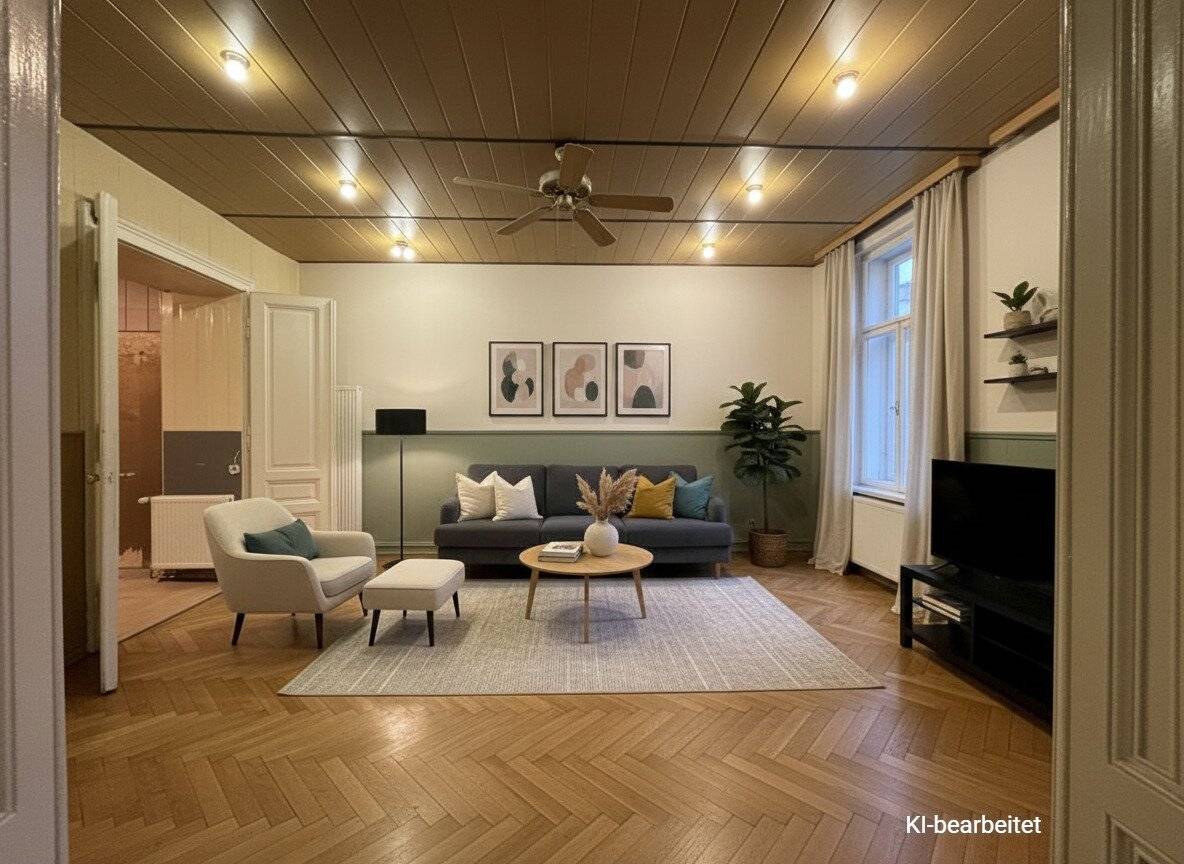 Sanierungsbedürftige Wohnung in exzellenter Wohngegend