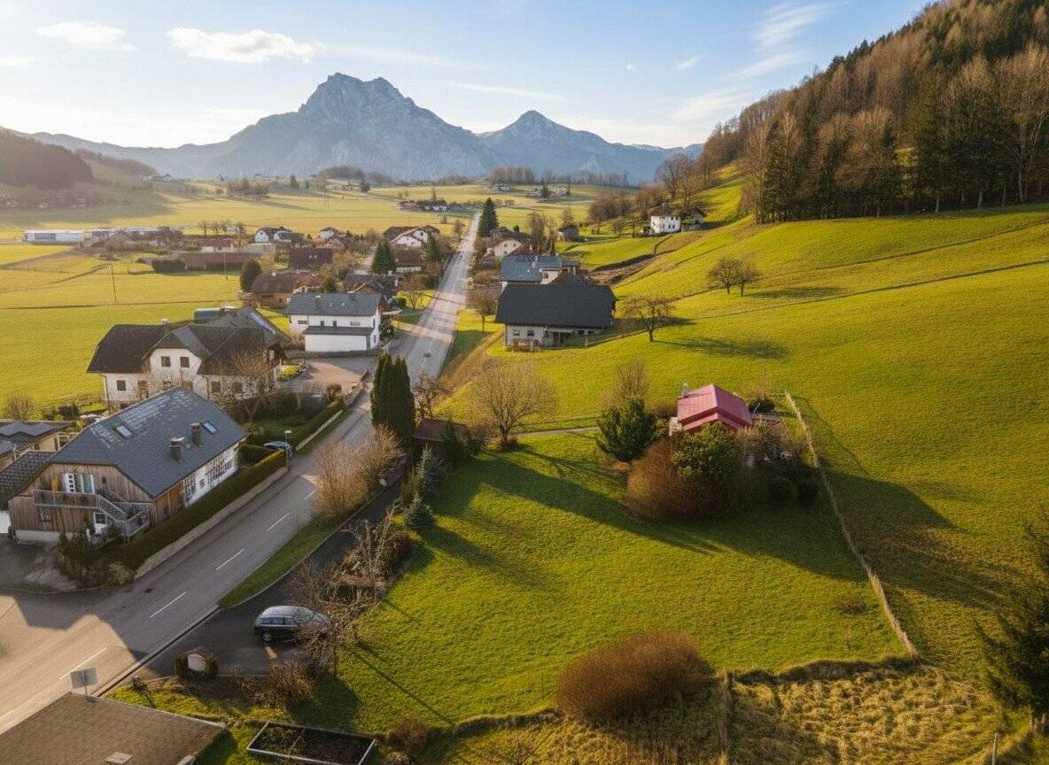 Baugrundstück in Altmünster - 1.477 m², aufgeschlossen, mit Kleinwohnhaus und Potenzial für bis zu 3 Wohneinheiten
