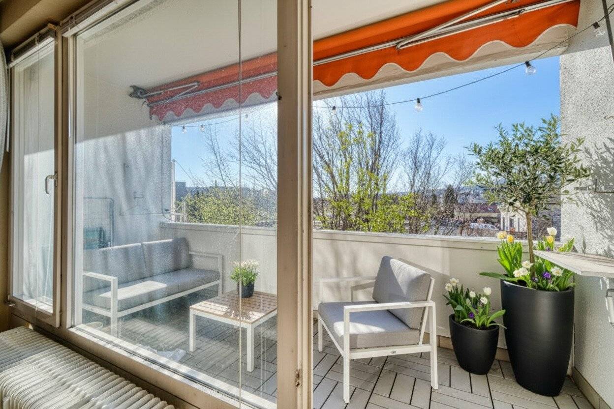 *Sonnige 5,5 Zimmer Wohnung  mit 2 Eingängen, 2 Loggien und Garagenbox - Uneinsehbar mit Fernblick
