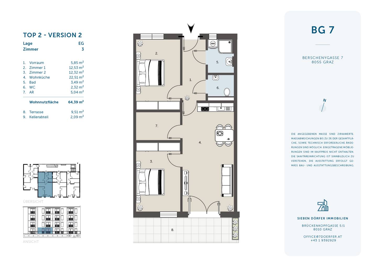 Wohnung Balkon mit guter Verkehrsanbindung