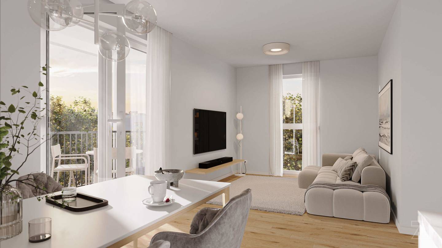 Neubauwohnung mit Balkon und Verkehrsanbindung