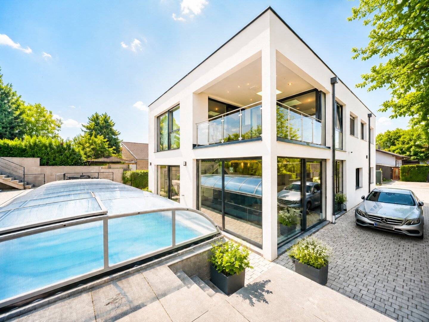 Designer-Einfamilienhaus mit Pool & High-End-Ausstattung in absoluter Ruhelage / Preisreduktion