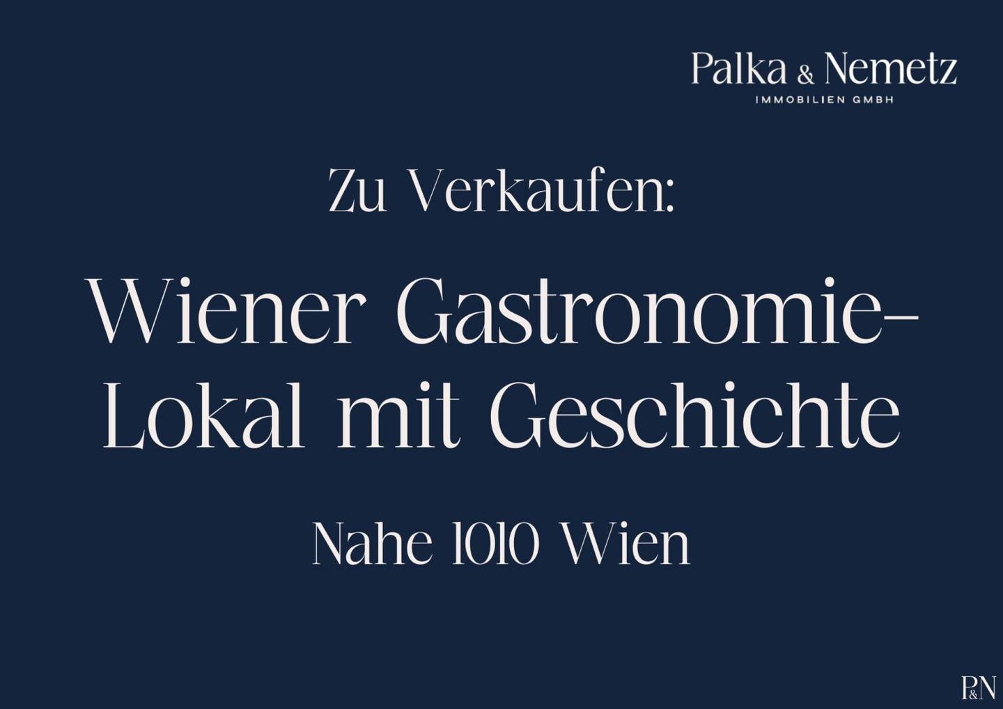 Viennese gastronomy venue with history - details on request