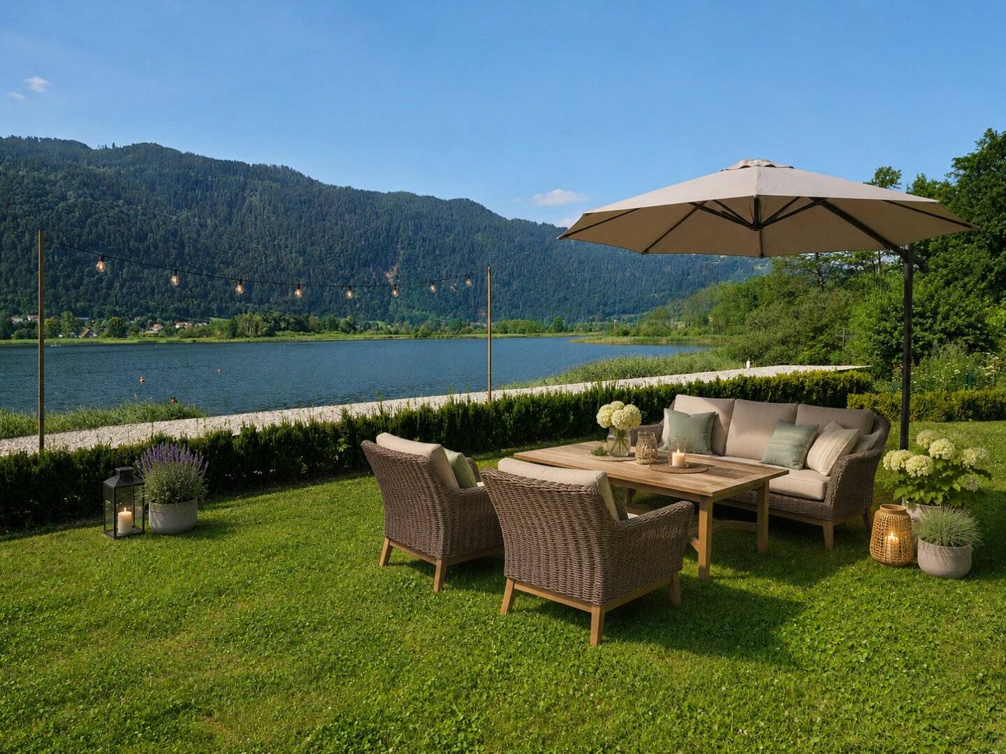 ERSTBEZUG - Seebungalow mit eigenem Seezugang Ossiacher SEE