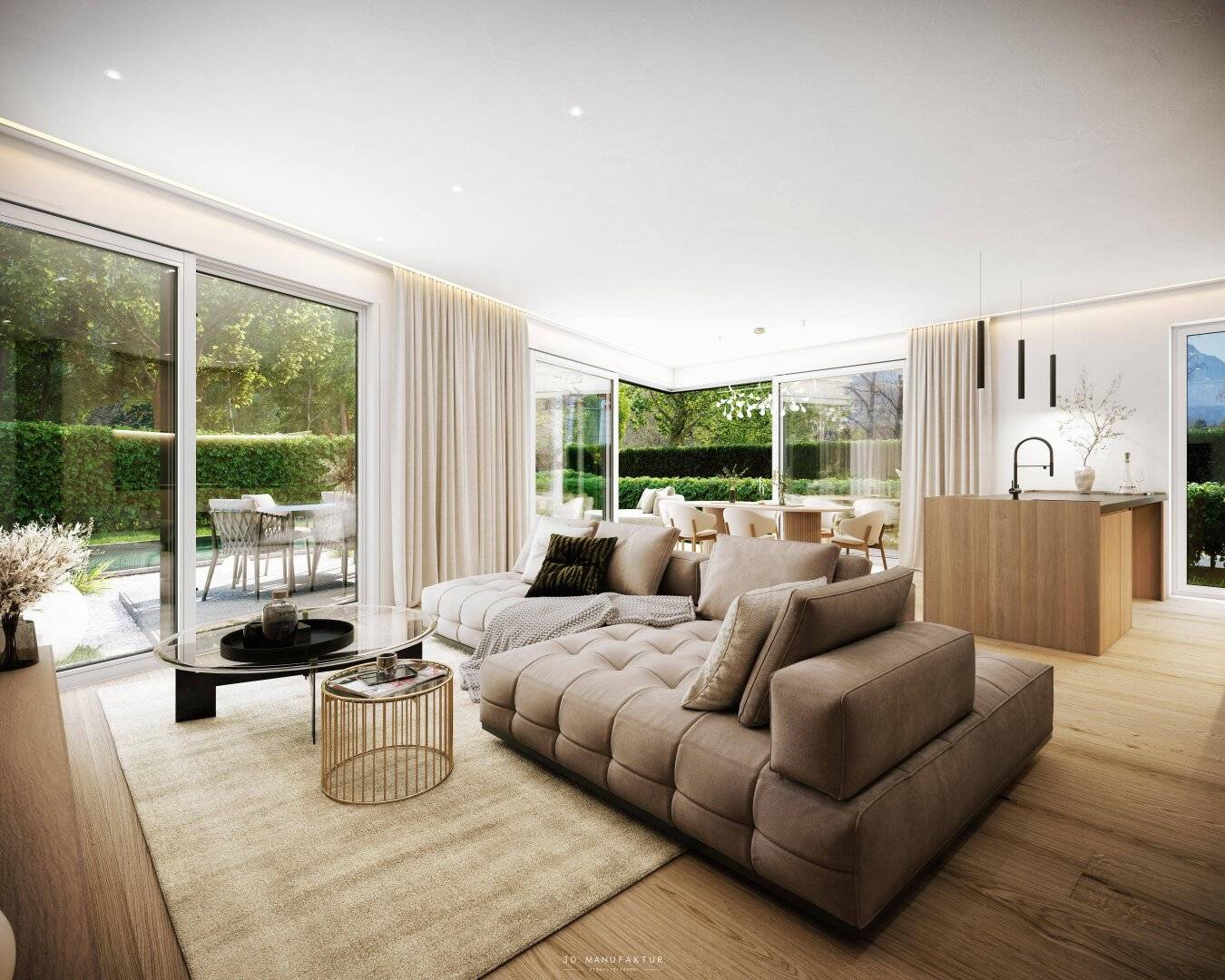 PREMIUMLAGE Leopoldskron: Stilvolle 4 Zi-Gartenwohnung mit optionalem Pool