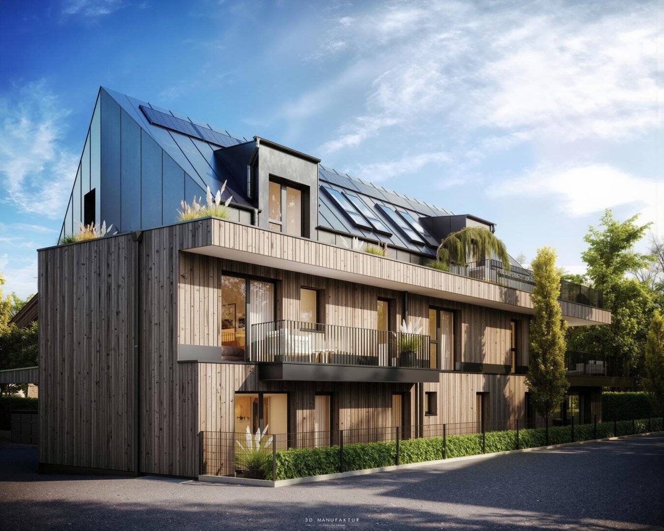 Premiumlage Leopoldskron: Edle 4-Zi Neubau-Dachgeschosswohnung mit bis zu 5 m Raumhöhe