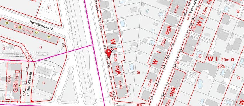 Baugrundstück in 1230 Wien mit Bebauungsstudie - Nähe U6-Station und Badner Bahn