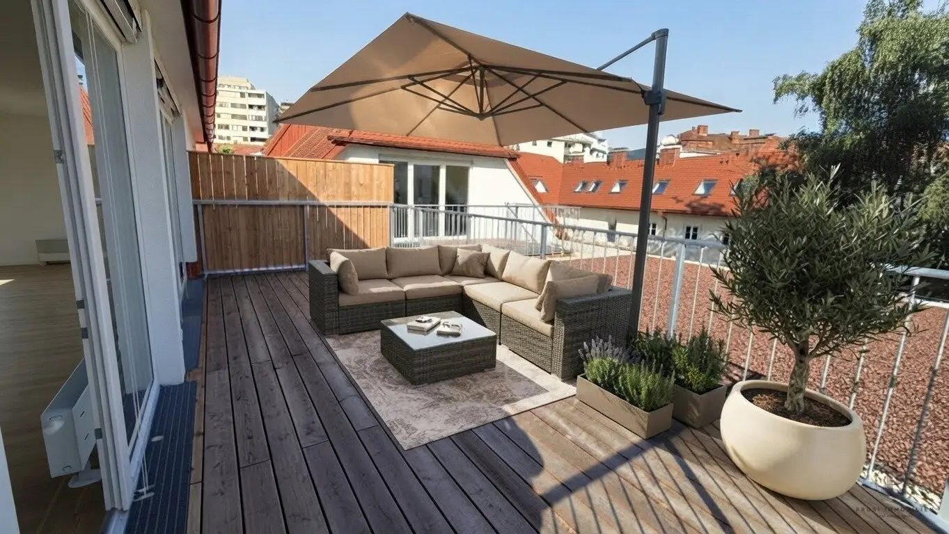 128 m² Dachgeschosswohnung mit Terrasse am Lendplatz*