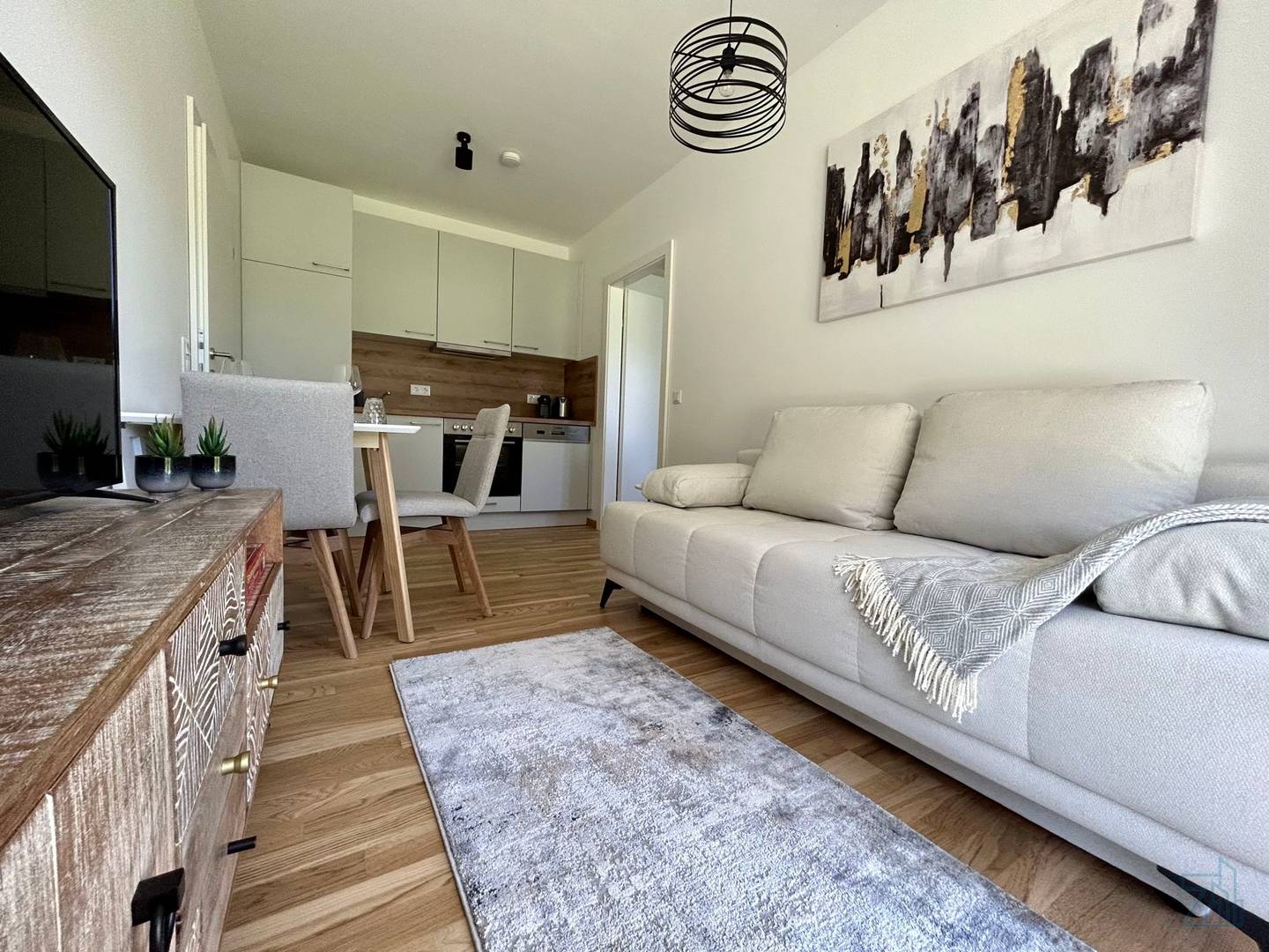 Apartment with garden and terrace furnished