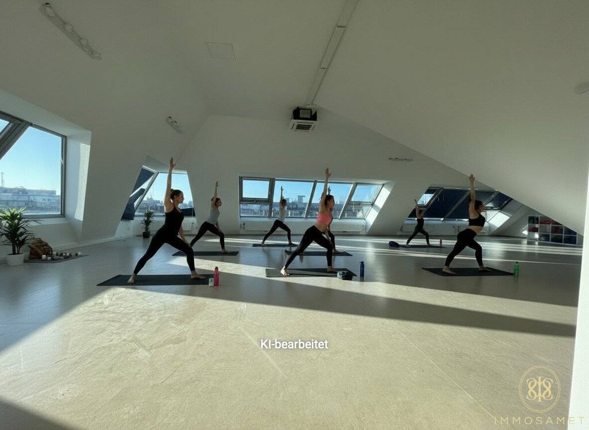 Therapieräume/ Pilatesstudio/ Atelier: Absolutes Lichtjuwel im Dachgeschoss zur Vermietung