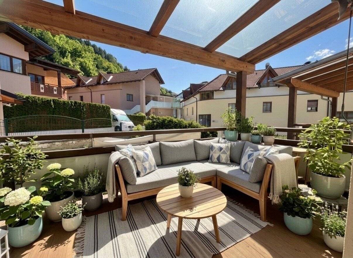 Wattens: Naturnahe 3-Zimmerwohnung mit sonniger Terrasse (ca. 9 m²), großem Kellerabteil & Tiefgaragenabstellplatz in ruhiger Lage