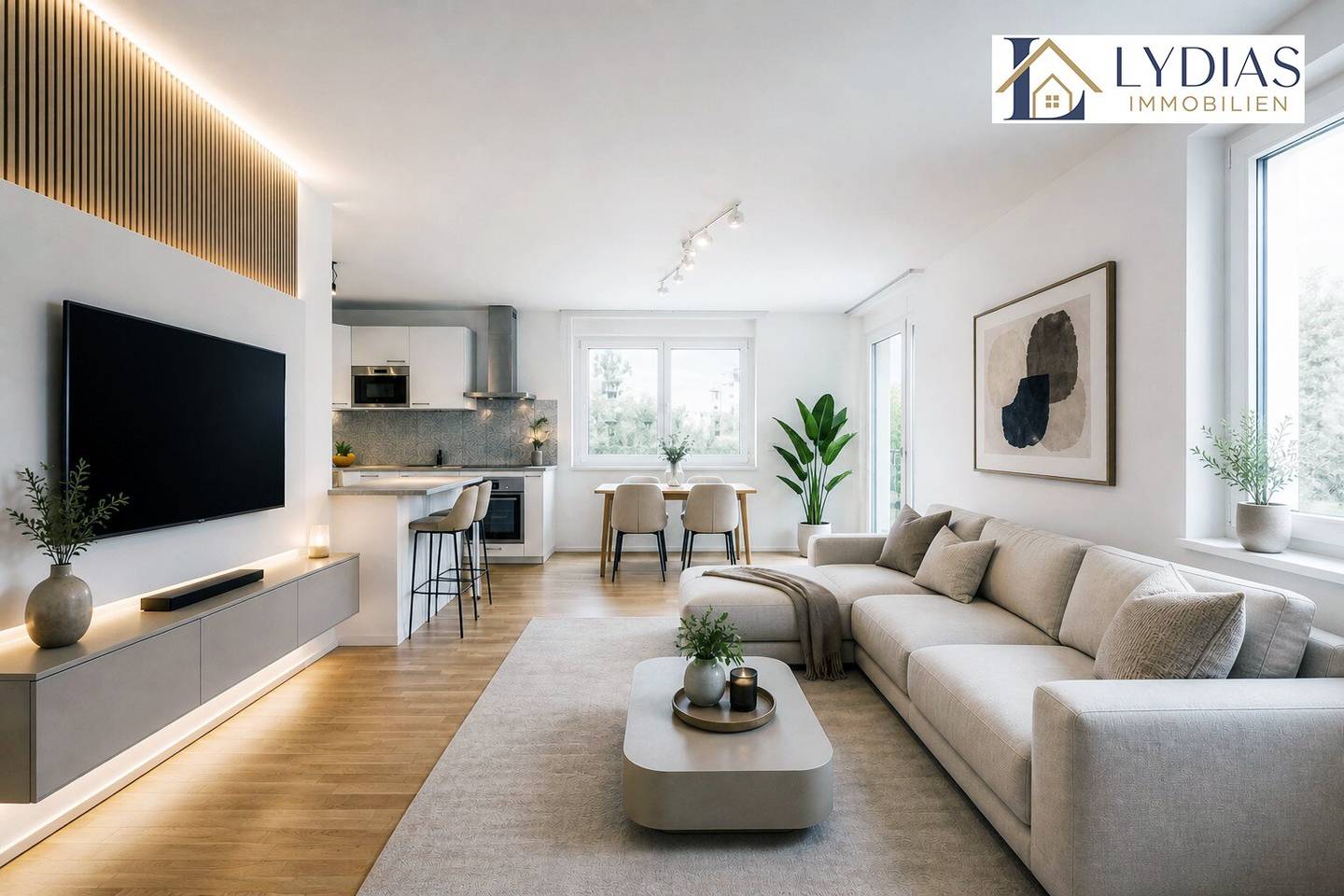 Stilvolle und ruhige 3-Zimmer-Wohnung mit großzügigem Balkon und Ausblick ins Grüne, BJ 2018, sehr gepflegt – Top-Infrastruktur!