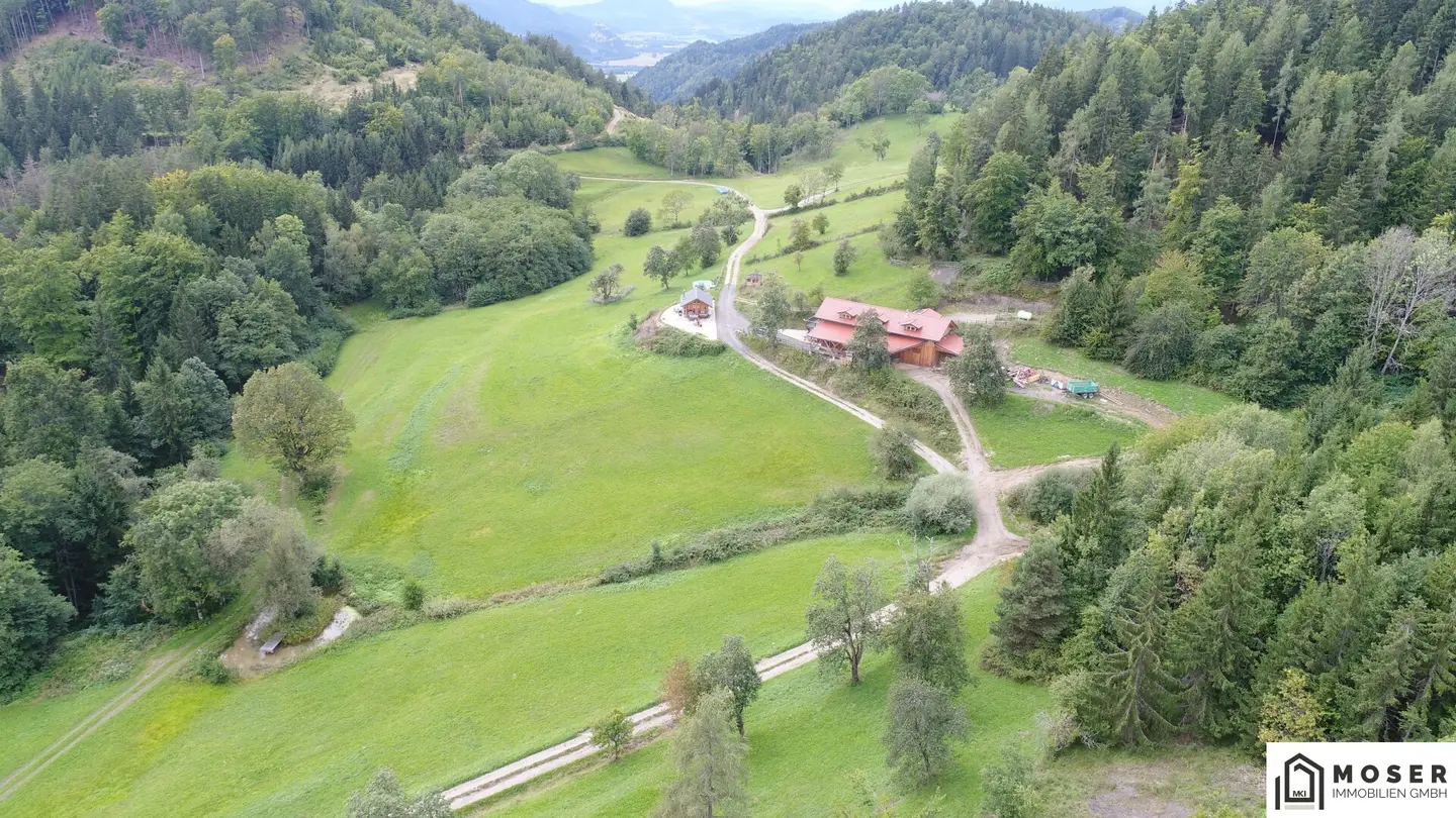 Kärnten - nähe Brückl "ca. 65 ha große Selbstversorger Liegenschaft" - Blackout sicher - eigene Stromversorgung - Wasserquellen und Top allein Lage