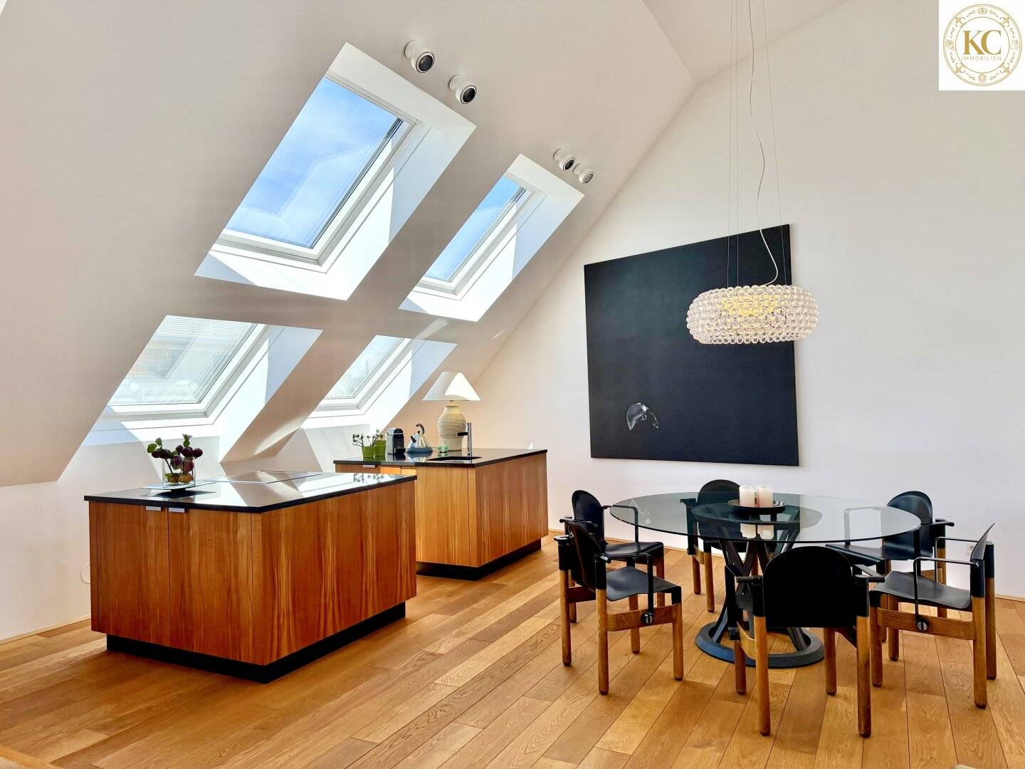 Design-Penthouse mit Panorama-Dachterrasse nahe Belvedere