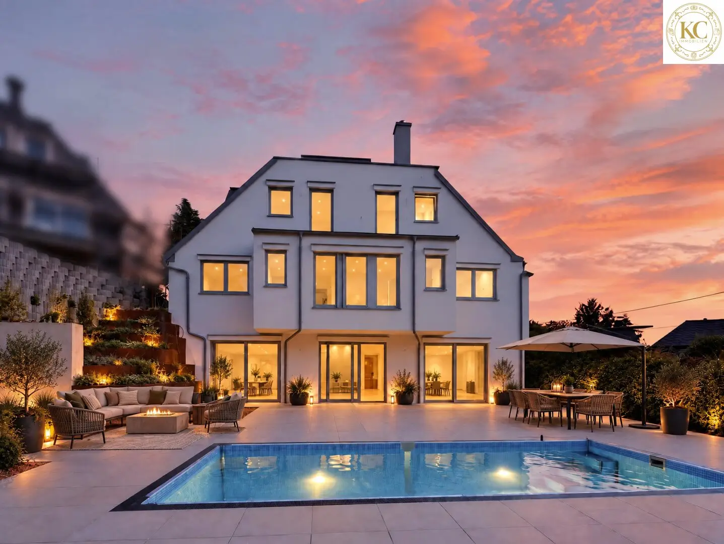 Exklusive Neubau-Villa in Neuwaldegg – luxuriöses Wohnen mit Pool, Dachterrasse & Wienerwaldblick
