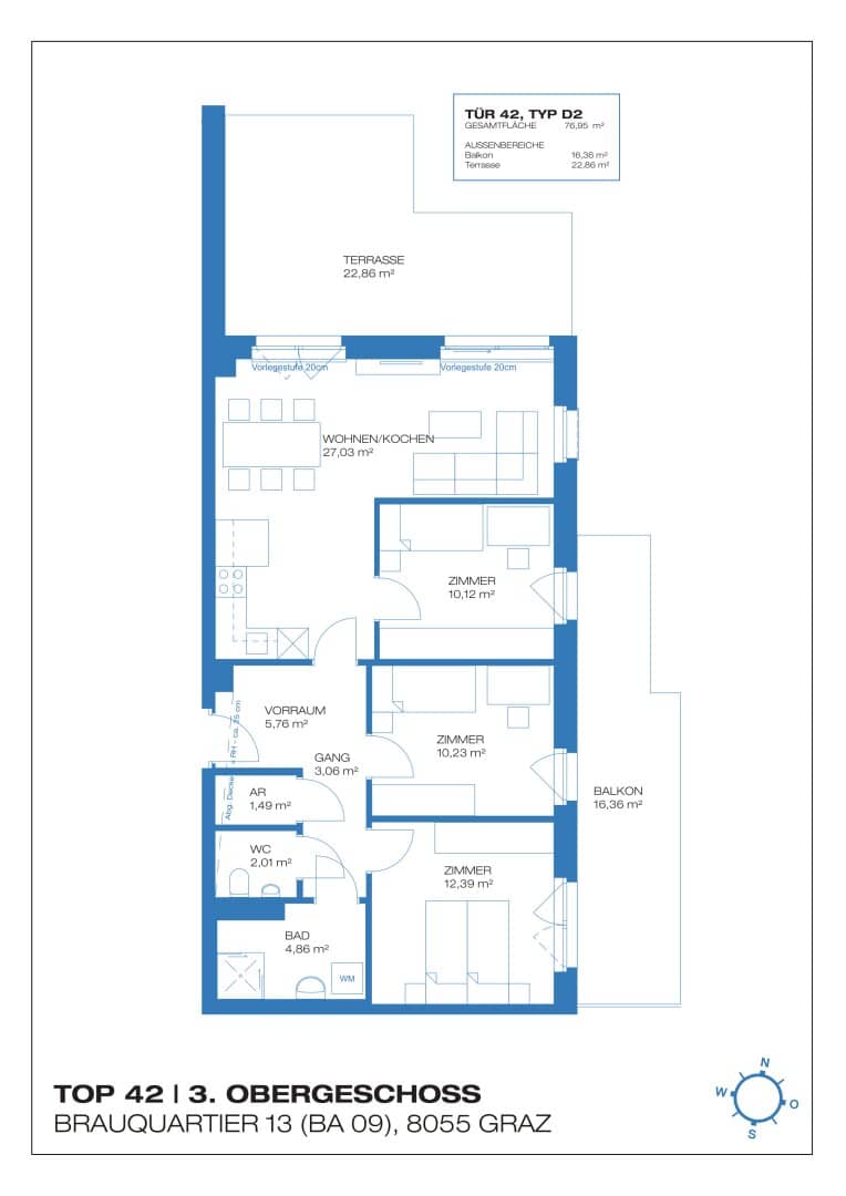 4-Zimmer-Wohnung mit Balkon und Blick ins Grüne!