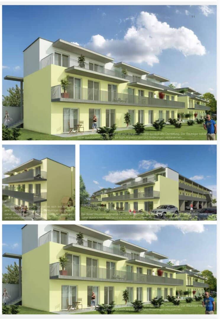Neuwertige , vermietete 3-Zi Vorsorgewohnung Klagenfurt, Balkon, Stellplatz, Fußbodenheizung,  um Nettopreis € 235.000 zzgl. MWST zu verkaufen.
