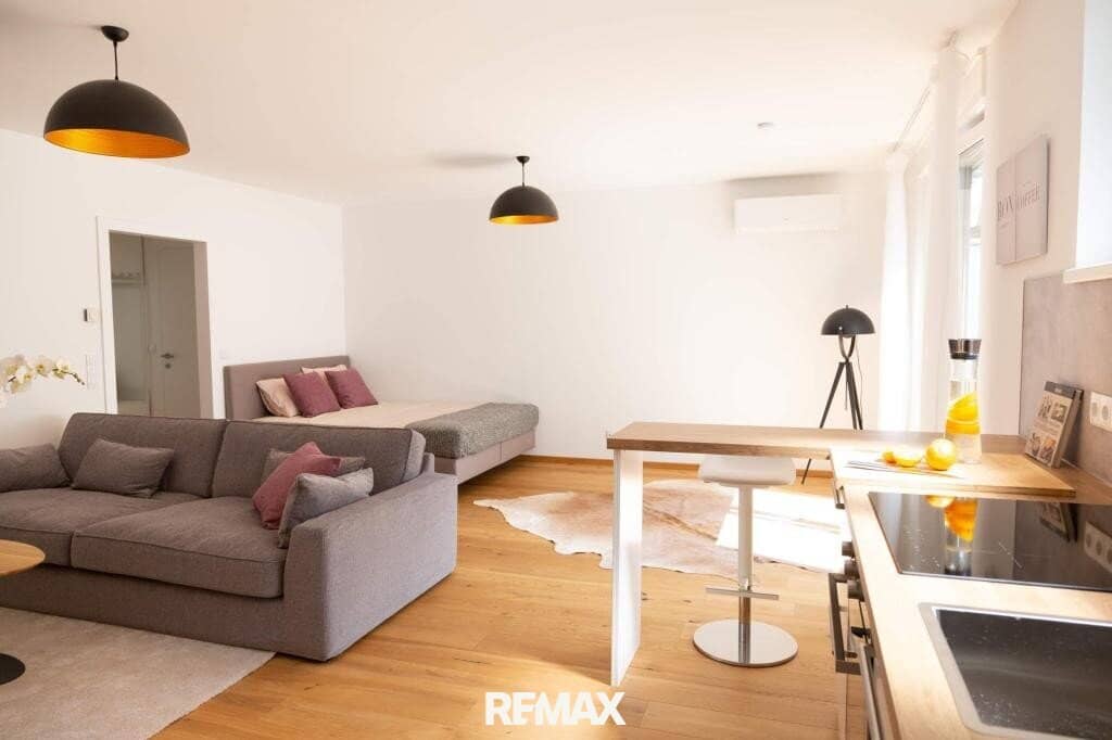 Luxuriöses vollmöbliertes Terrassenstudio mit Grünblick in Ruhelage - All In Miete